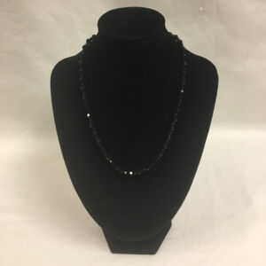 Black Beaded Necklace
